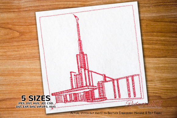 Atlanta Georgia Temple Embroidery Design Review