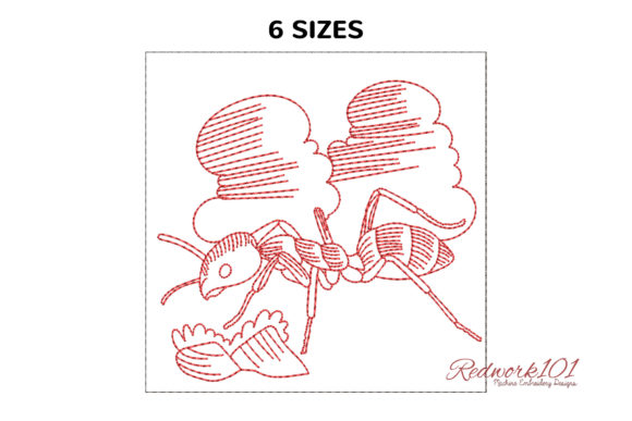 Big Argentine Ant Redwork Embroidery Review