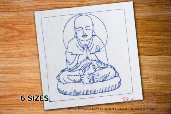Buddha Sitting in Lotus Pose Embroidery Review