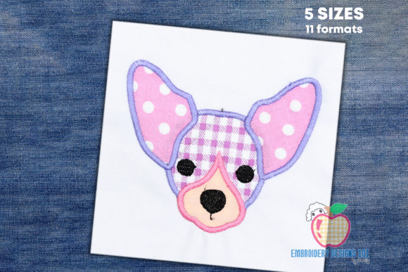 Chihuahua Dog Puppy Face Applique Review