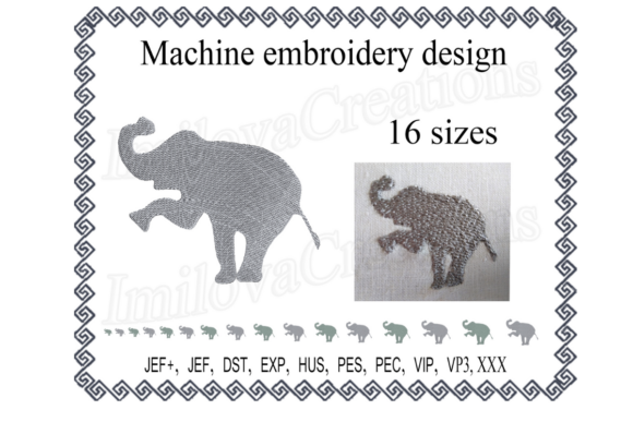 Elephant Silhouette Embroidery Design Review