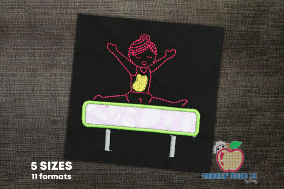 Female Gymnast Applique Review for Embroidery Projects