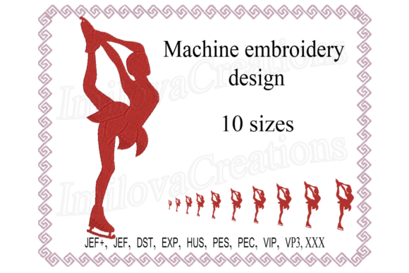 Figure Ice Skater Design Review for Business Merchandise