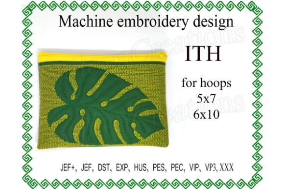 Leaf Zippered Bag - In The Hoop Review