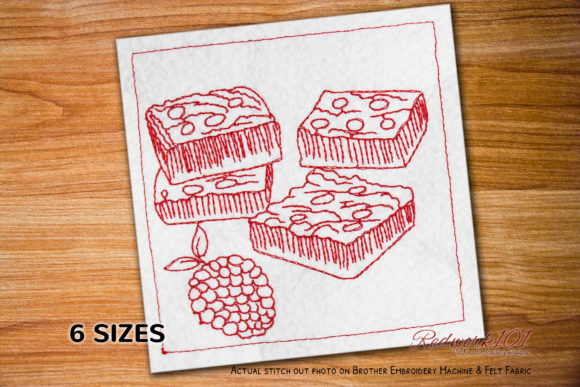 Raspberry Crumble Bars Embroidery Design Review