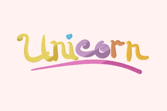 Unicorn Letter Embroidery Review