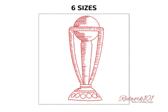 World Cricket Trophy Redwork Design Review